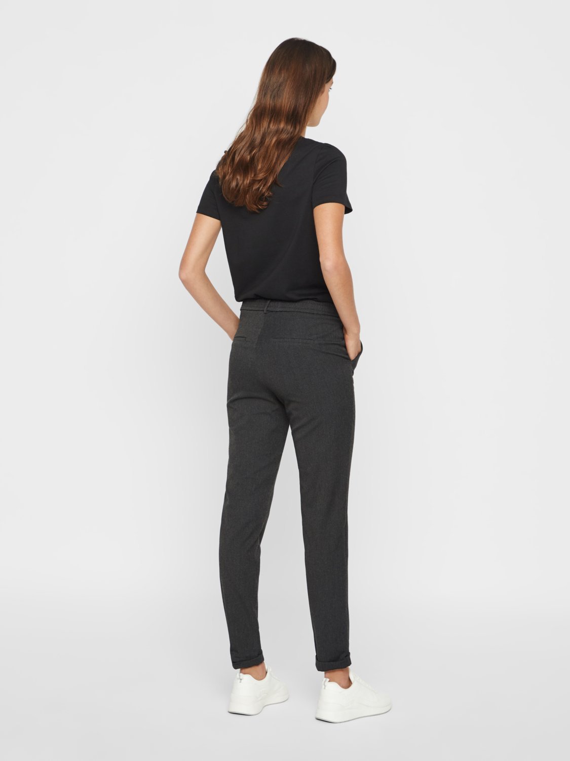 VMMAYA Pants - dark grey melange - VERO MODA & VILA Bergvik